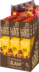 Lovechock Riegel: Zartbitterschokolade mit Mandeln und Feigen