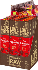 Lovechock Riegel: Zartbitterschokolade mit Kakaosplittern (Kakaonibs)