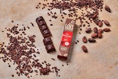 Lovechock Riegel: Zartbitterschokolade mit Kakaosplittern (Kakaonibs)
