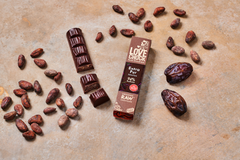 Lovechock Riegel: Zartbitterschokolade mit Datteln