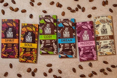 NEU Lovechock Bliss Tafeln, Kakaobutterprodukt mit Inulin und Reisdrink